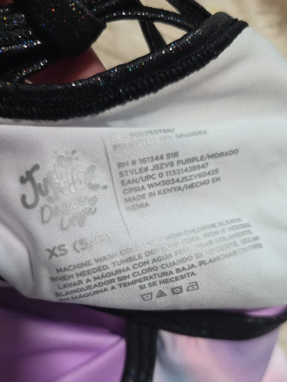 NWOT Justice Dance/gymnastics Leotard- XS Or 5/6